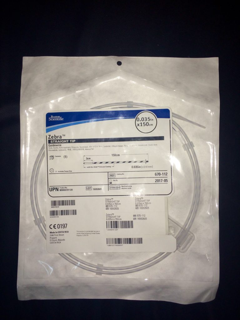 Zebra Straight Tip Guidewire Boston Scientific 0.035 in x 150 cm (Box ...