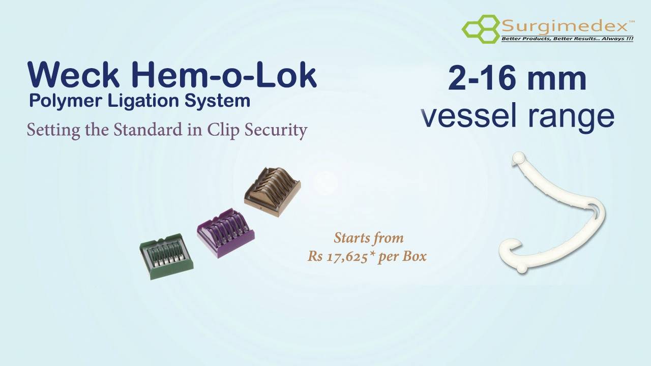 Hemolok Polymer Ligating Clip by Weck Teleflex in India