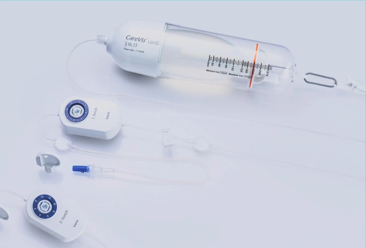 CareVis VariO elastomeric infusion pump 275 ml with 1-7 ml/hr and 2-14 ml/hr rate modules